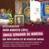Adán Augusto López, único senador de Morena que votó contra Ley de Bienestar Animal