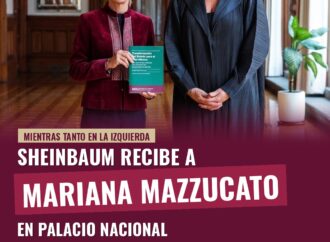 Sheinbaum recibe a Mariana Mazzucato en Palacio Nacional