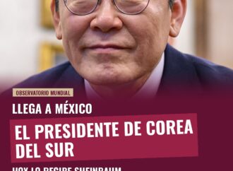 Llega a México el presidente de Corea del Sur
