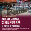 Meta del sexenio: 2 mil 400 km de trenes de pasajeros
