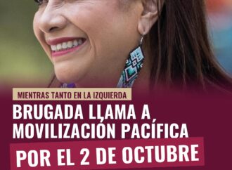 Brugada llama a movilización pacífica por el 2 de octubre