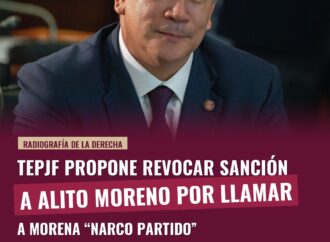 TEPJF propone revocar sanción a Alito Moreno por llamar a Morena “narco partido”
