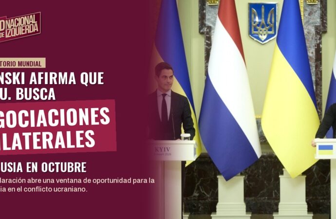 Zelenski afirma que EE. UU. busca negociaciones trilaterales con Rusia en octubre