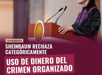 Sheinbaum rechaza categóricamente uso de dinero del crimen organizado en su campaña 2024