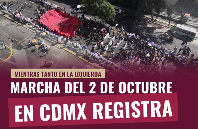 Marcha del 2 de octubre en CDMX registra enfrentamientos y vandalismo