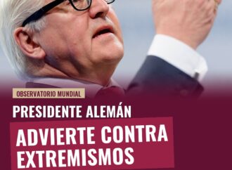Presidente alemán advierte contra extremismos en el Día de la Unidad