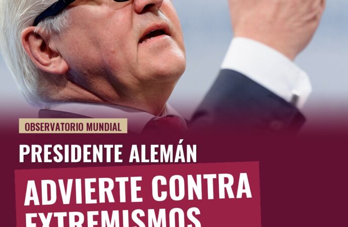 Presidente alemán advierte contra extremismos en el Día de la Unidad