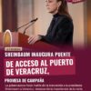 Sheinbaum inaugura puente de acceso al puerto de Veracruz, promesa de campaña